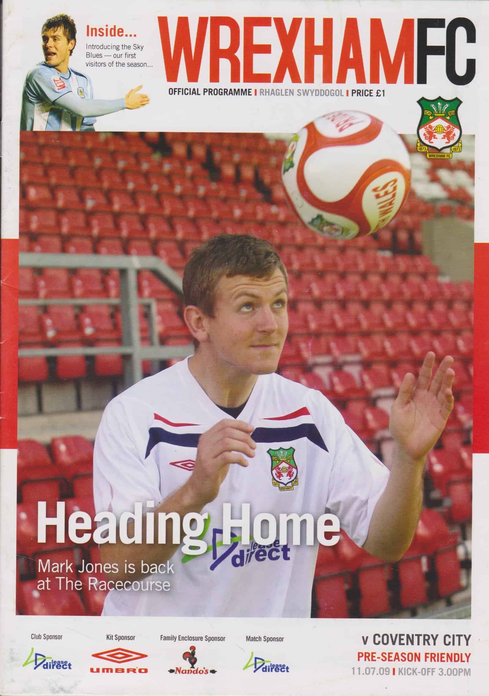 Wrexham v Coventry City 11-Jul-2009