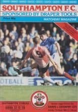 Southampton v Coventry City 12-Mar-1988
