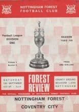 Nottingham Forest v Coventry City 14-Sep-1968