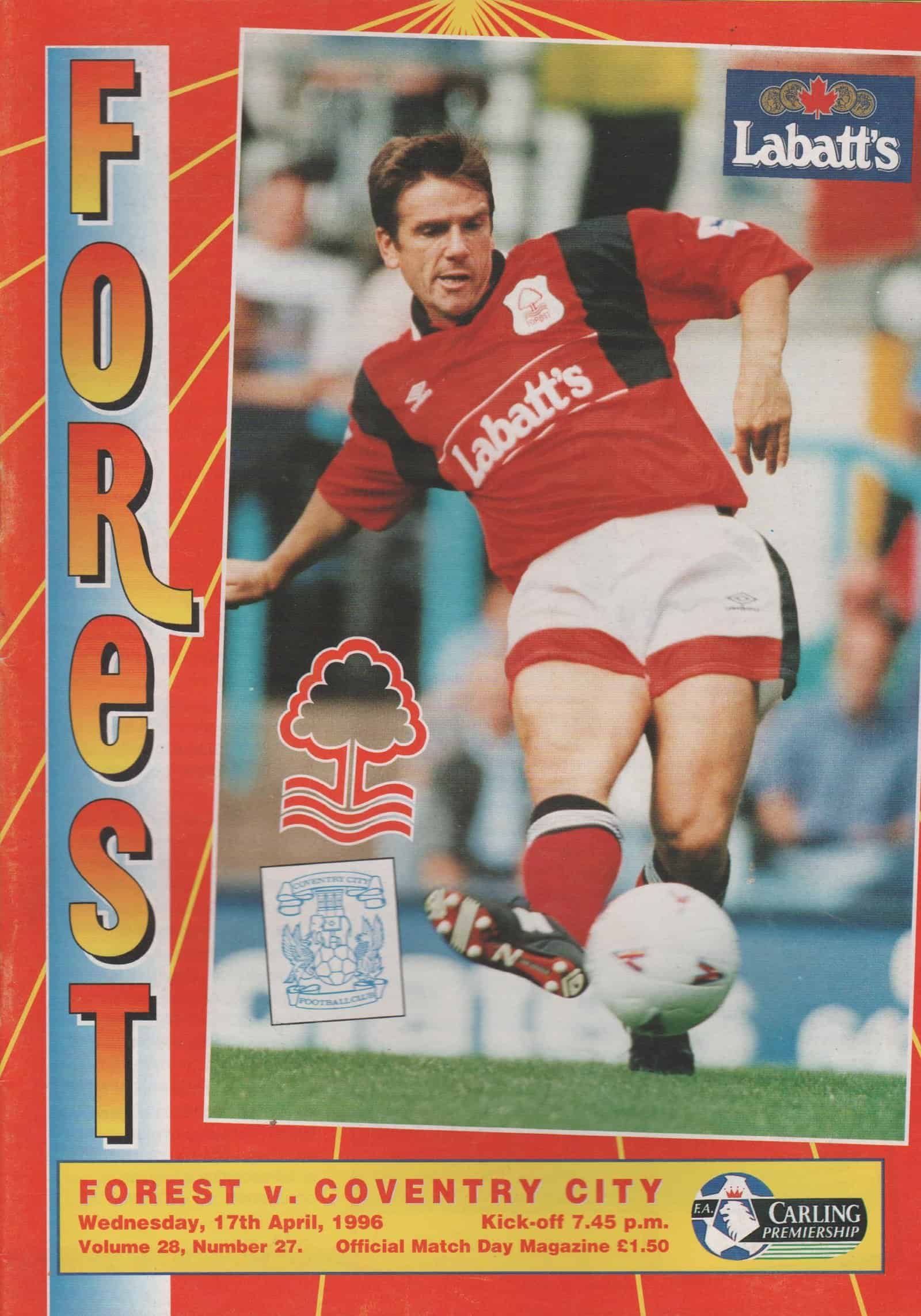 Nottingham Forest v Coventry City 17-Apr-1996