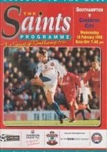 Southampton v Coventry City 18-Feb-1998