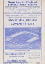 Southend United v Coventry City 19-Oct-1959