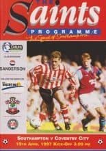 Southampton v Coventry City 19-Apr-1997