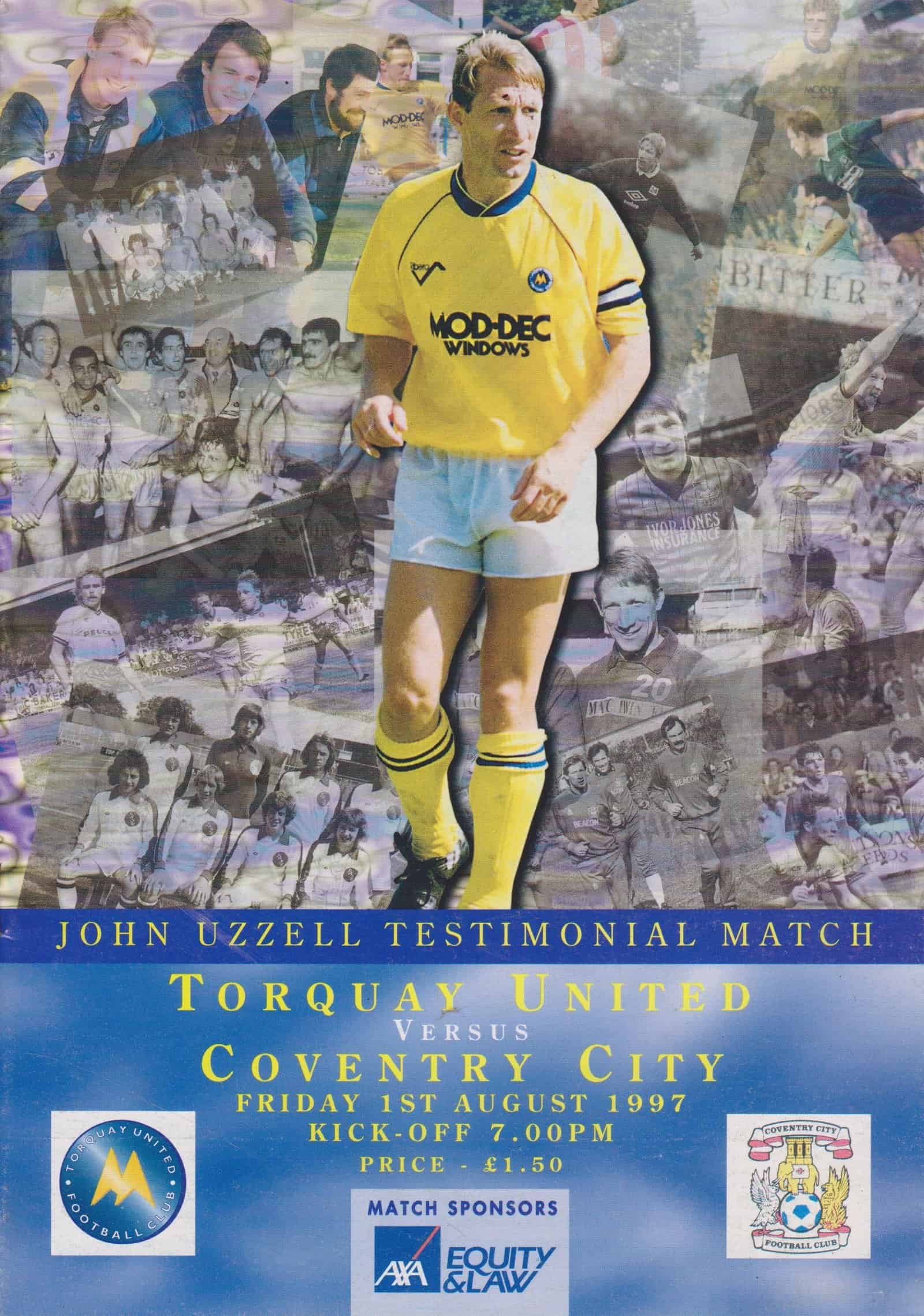 Torquay United v Coventry City 01-Aug-1997