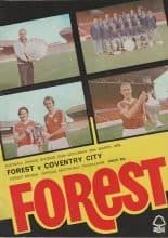 Nottingham Forest v Coventry City 24-Mar-1979
