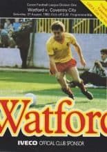 Watford v Coventry City 27-Aug-1983