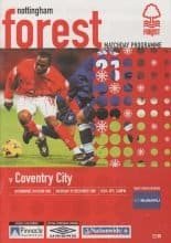 Nottingham Forest v Coventry City 29-Dec-2001