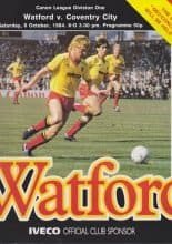 Watford v Coventry City 06-Oct-1984