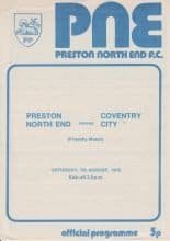 Preston North End v Coventry City 07-Aug-1976