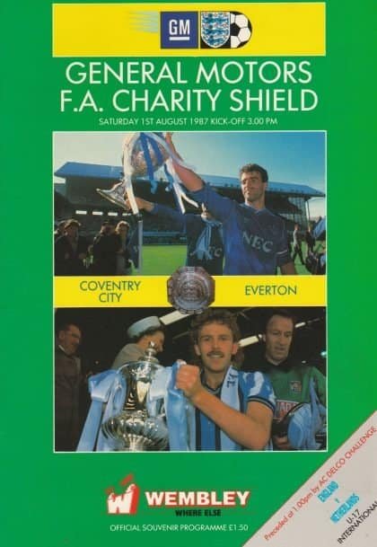 Coventry City v Everton  01-Aug-1987
