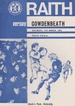 Raith Rovers v Cowdenbeath 11-Mar-1978