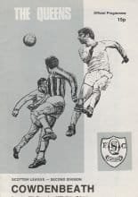 Queen of the South v Cowdenbeath 20-Dec-1980