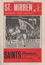 St Mirren v Cowdenbeath 08-Apr-1972
