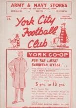 York City v Crystal Palace 10-Dec-1960