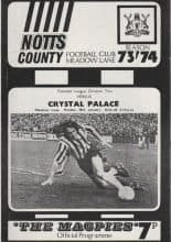 Notts County v Crystal Palace 20-Jan-1974