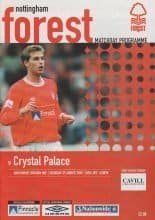 Nottingham Forest v Crystal Palace 25-Aug-2001