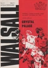 Walsall v Crystal Palace 30-Oct-1976