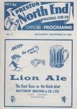 Preston North End v Crystal Palace 05-Dec-1964