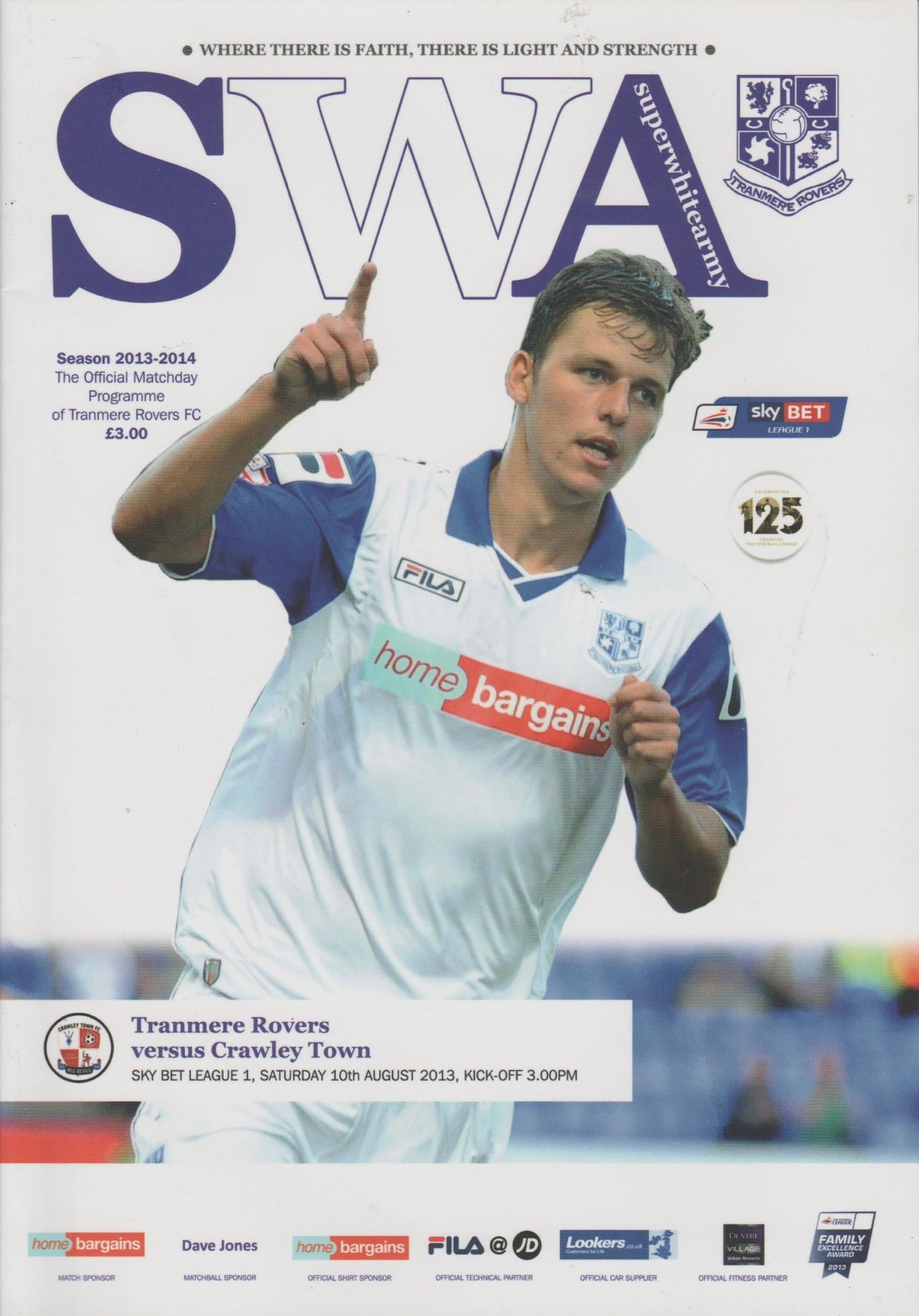 Tranmere Rovers v Crawley Town 10-Aug-2013