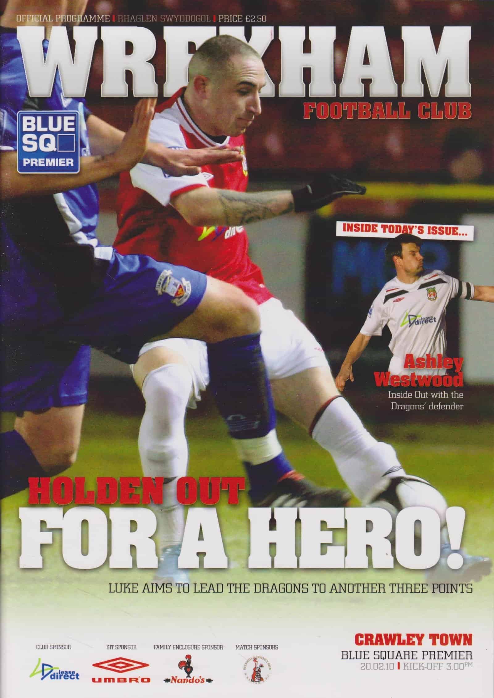 Wrexham v Crawley Town 20-Feb-2010