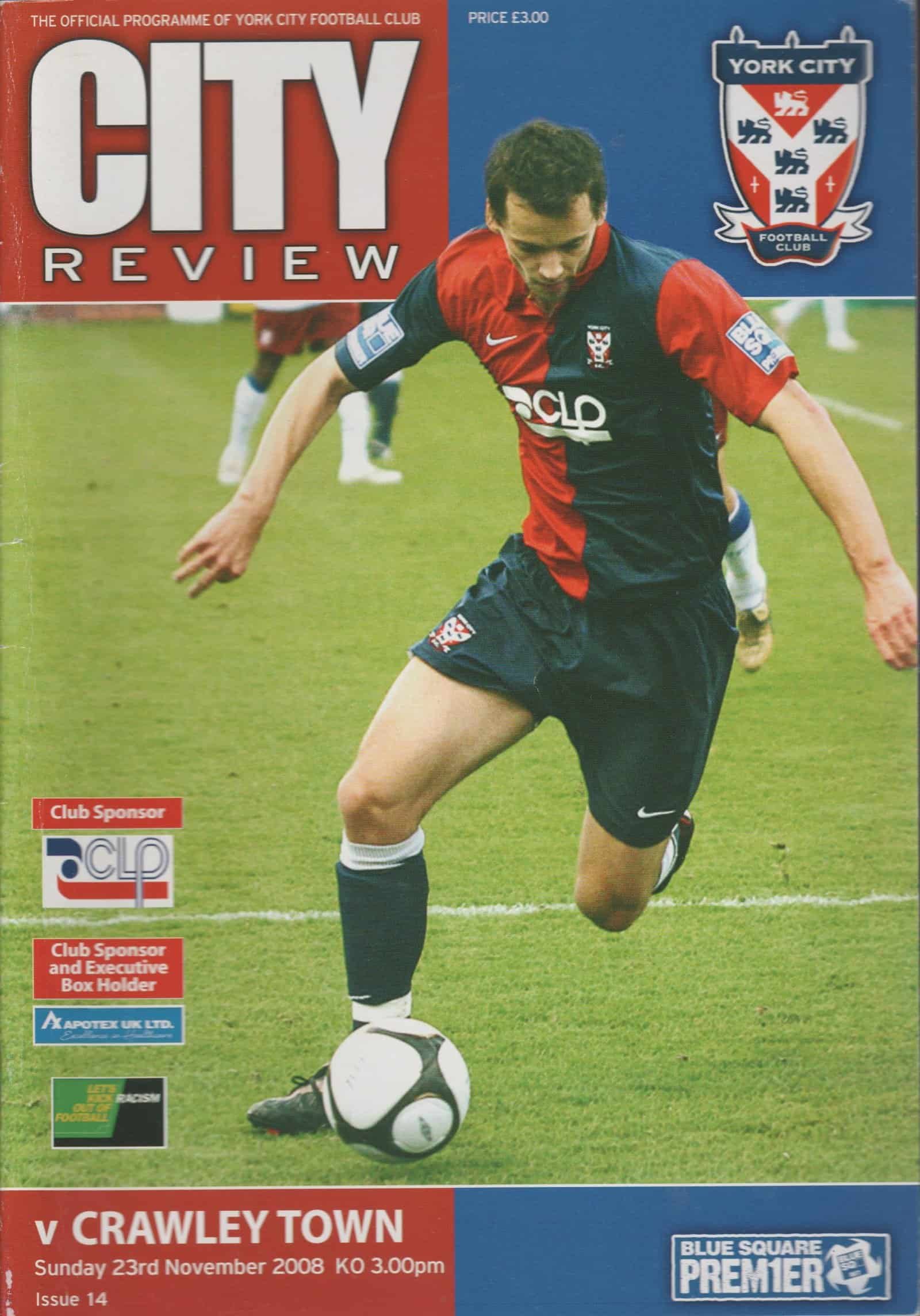 York City v Crawley Town 23-Nov-2008