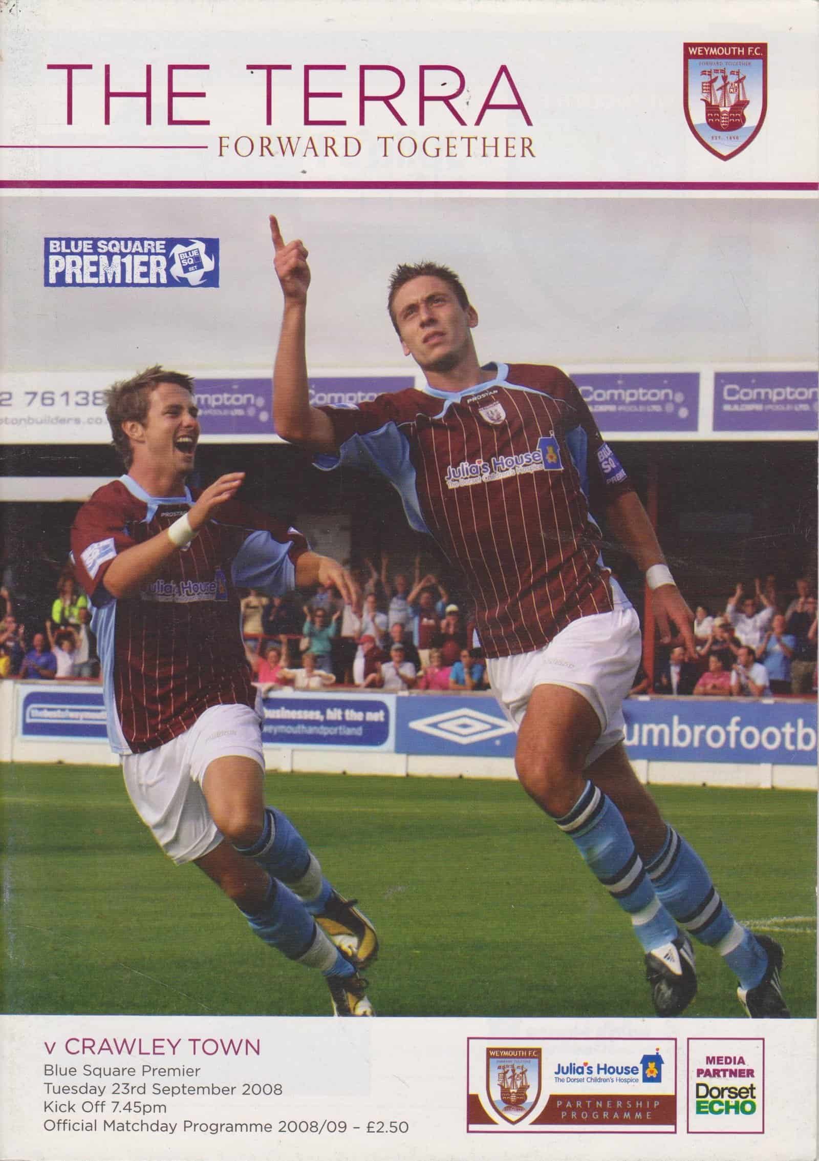 Weymouth v Crawley Town 23-Sep-2008