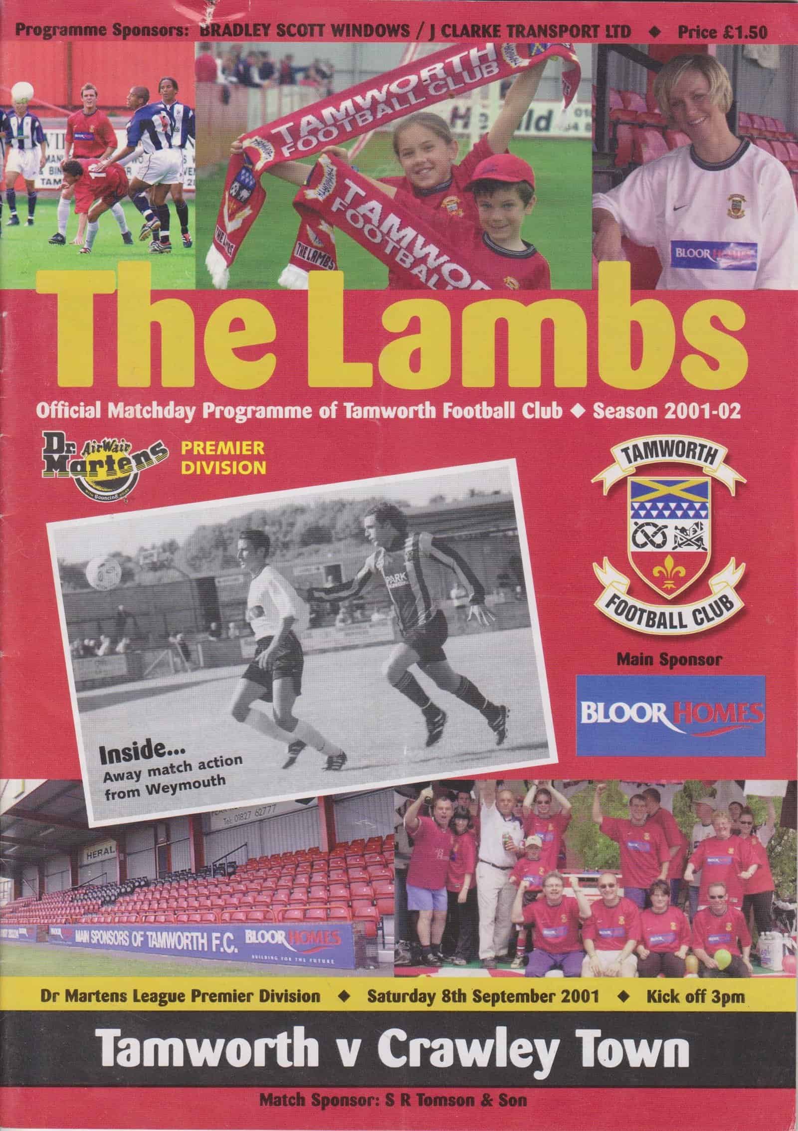 Tamworth v Crawley Town 08-Sep-2001