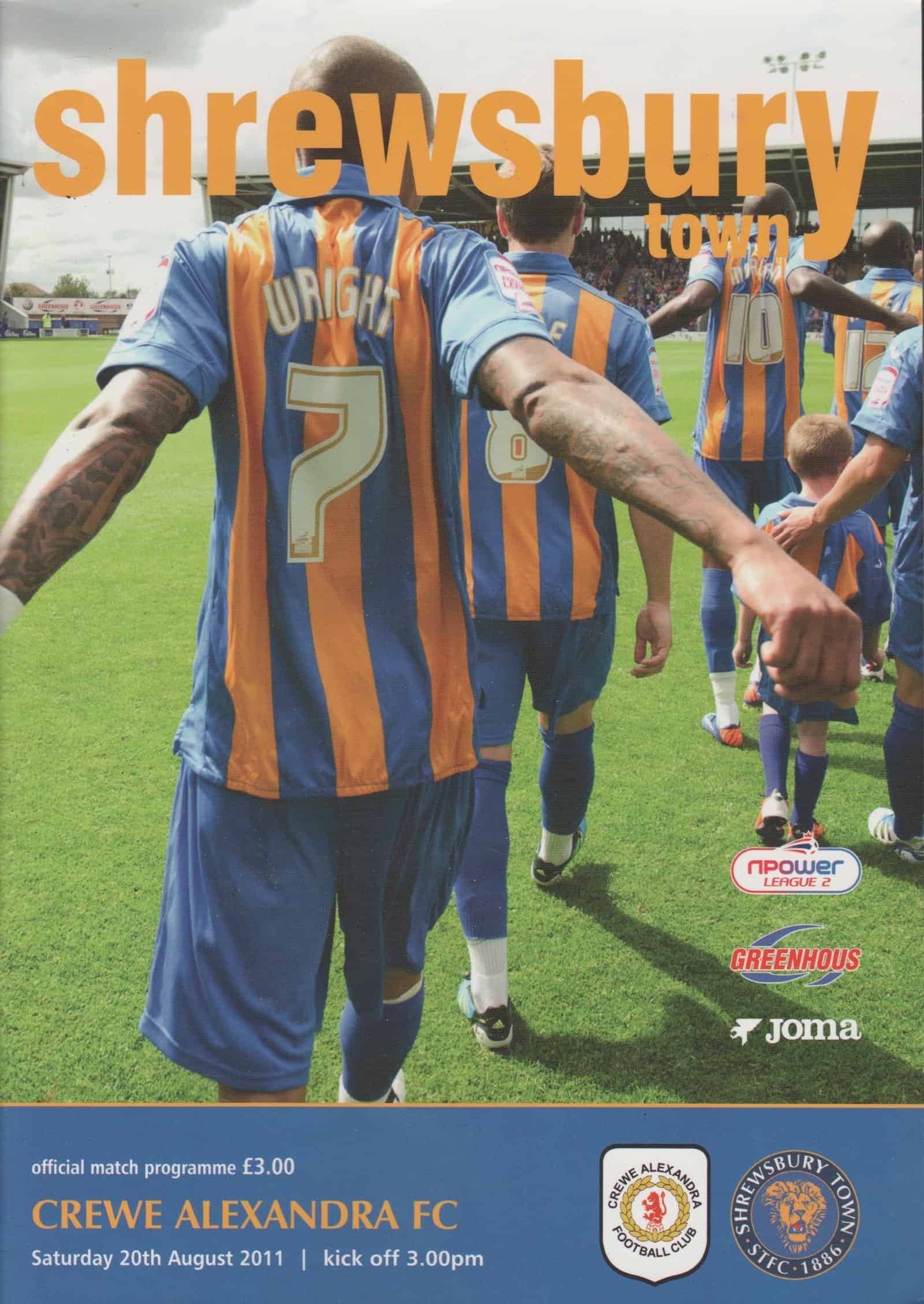 Shrewsbury Town v Crewe Alexandra 20-Aug-2011
