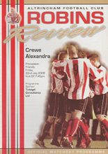 Altrincham v Crewe Alexandra 22-Jul-2005