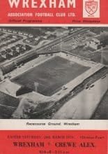 Wrexham v Crewe Alexandra 28-Mar-1970