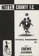Notts County v Crewe Alexandra 02-Sep-1970