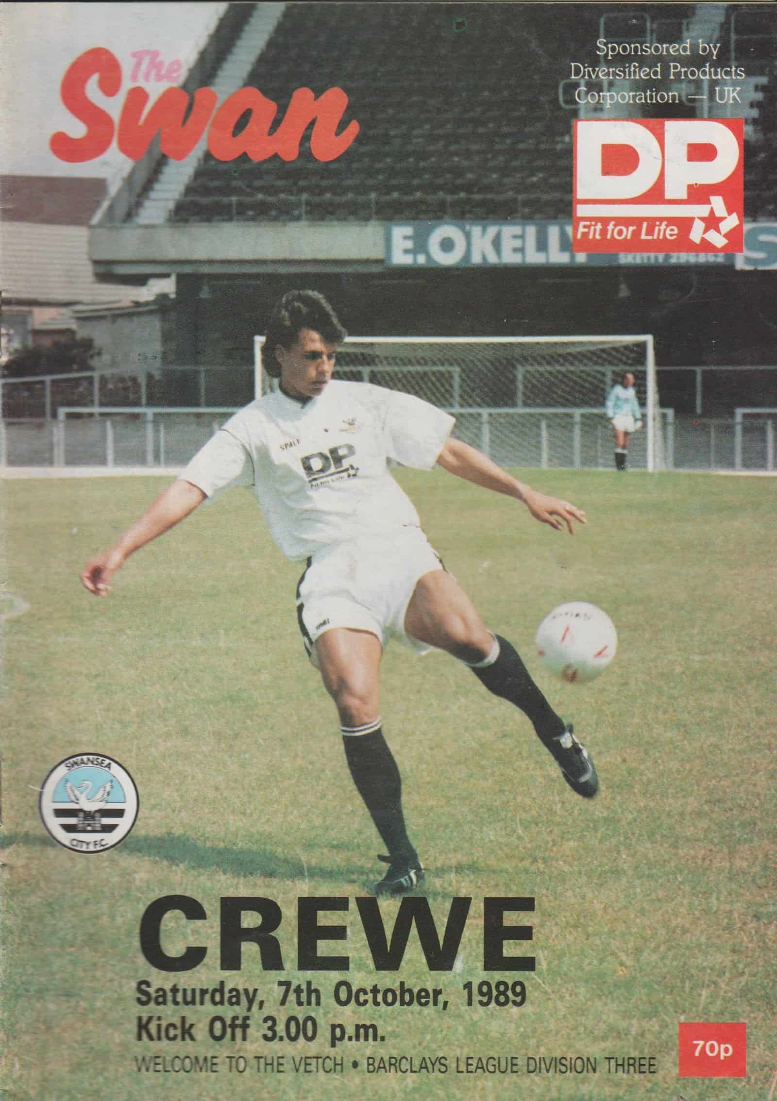 Swansea City v Crewe Alexandra 07-Oct-1989