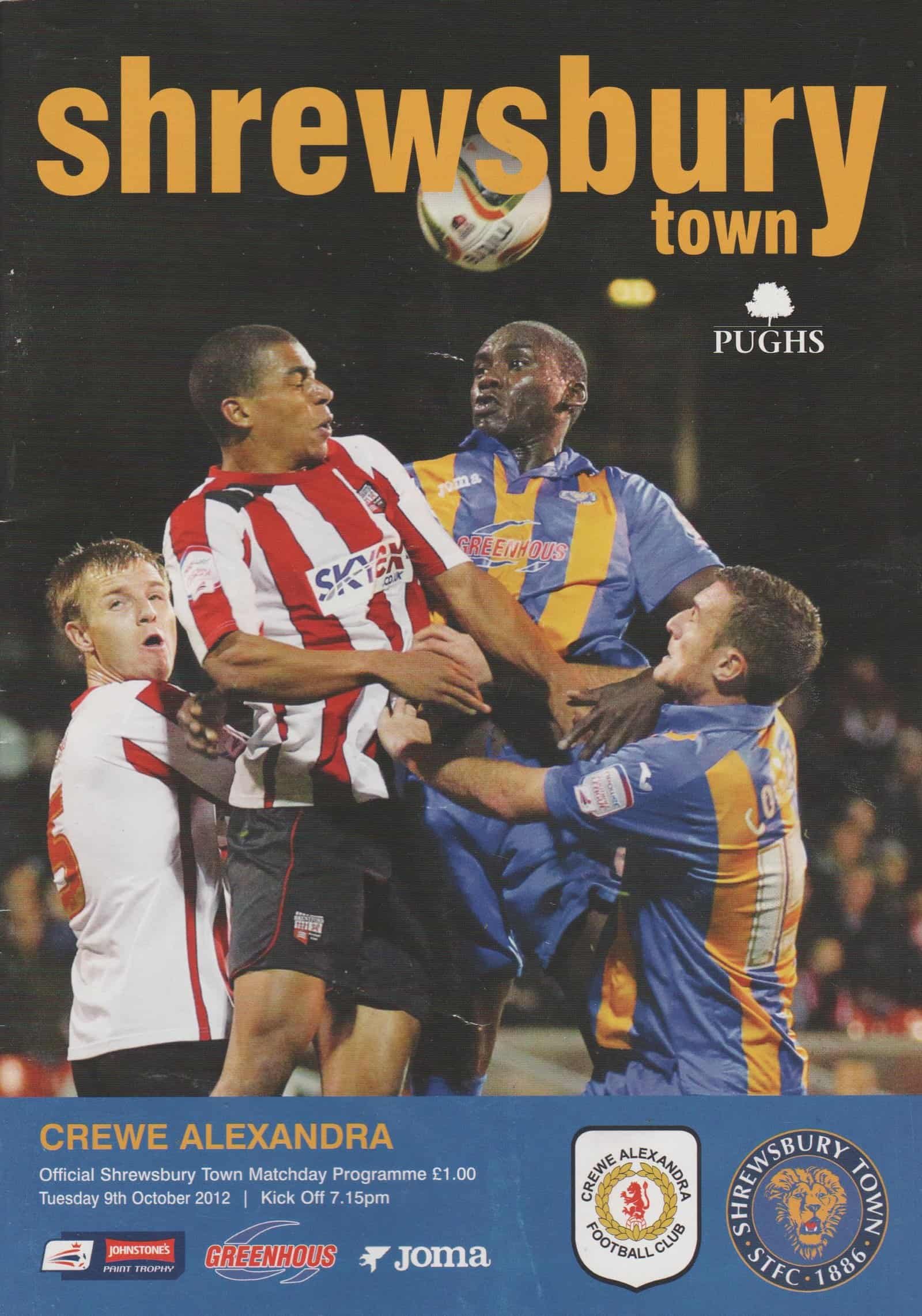 Shrewsbury Town v Crewe Alexandra 09-Oct-2012
