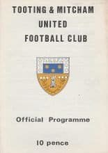 Tooting & Mitcham United v Croydon 27-Nov-1979
