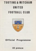 Tooting & Mitcham United v Dagenham 22-Aug-1978
