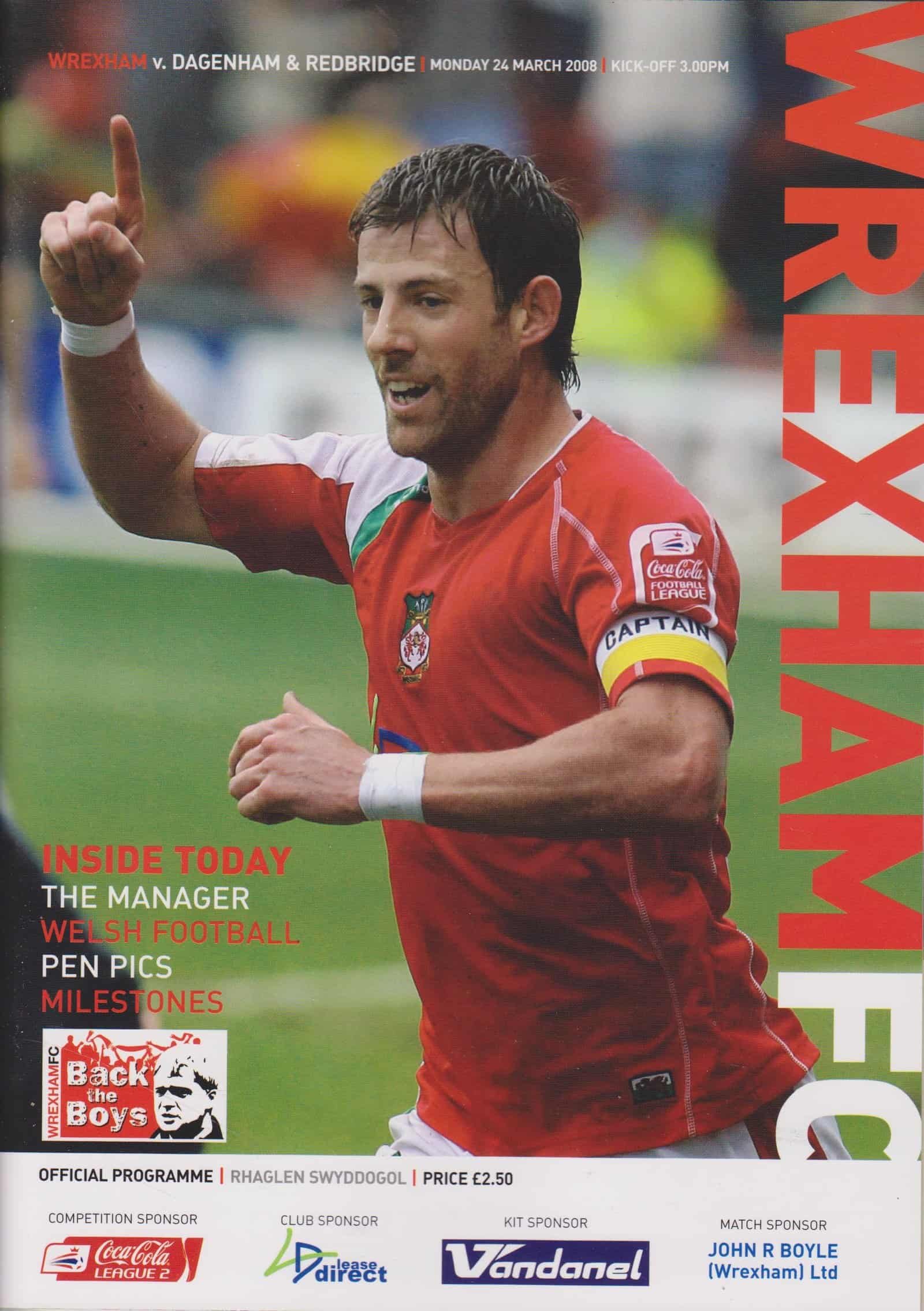 Wrexham v Dagenham & Redbridge 24-Mar-2008