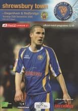 Shrewsbury Town v Dagenham and Redbridge 25-Nov-2008