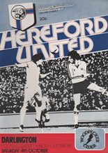 Hereford United v Darlington 04-Oct-1980
