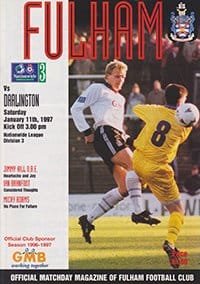 Fulham v Darlington 11-Jan-1997