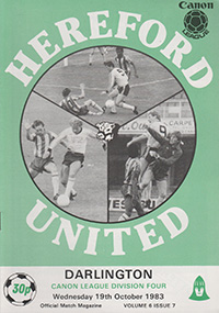 Hereford United v Darlington 19-Oct-1983