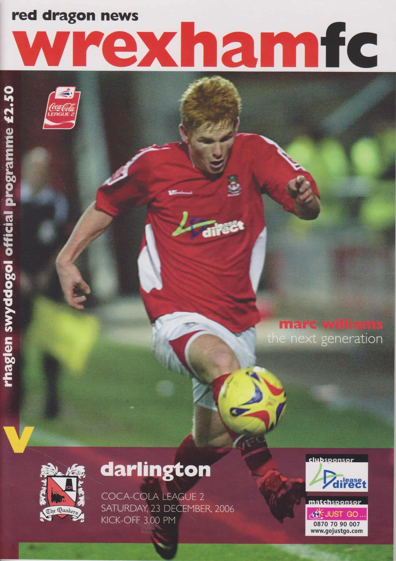 Wrexham v Darlington 23-Dec-2006