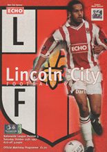 Lincoln City v Darlington 25-Oct-1997