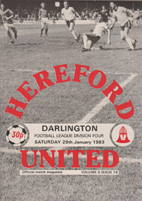 Hereford United v Darlington 29-Jan-1983