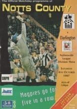 Notts County v Darlington 04-Oct-1997