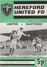 Hereford United v Dartford 26-Feb-1972