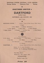 Hastings United v Dartford 26-Aug-1961