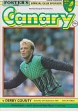 Norwich City v Derby County 12-Sep-1987
