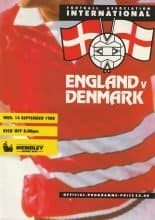 England v Denmark  14-Sep-1988