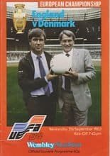 England v Denmark 21-Sep-1983