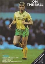 Norwich City v Derby County 11-Feb-1989